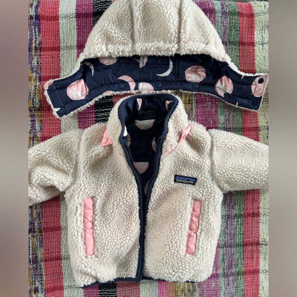 COPY - 0-3 month Patagonia Many Moons Reversible Jacket